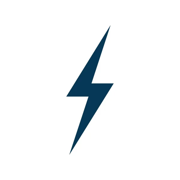 Lightning icon vector isolated on white background — Stock Vector