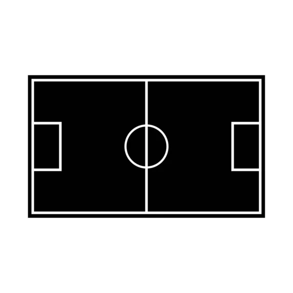 Vecteur Icône Terrain Football Isolé Sur Fond Blanc — Image vectorielle