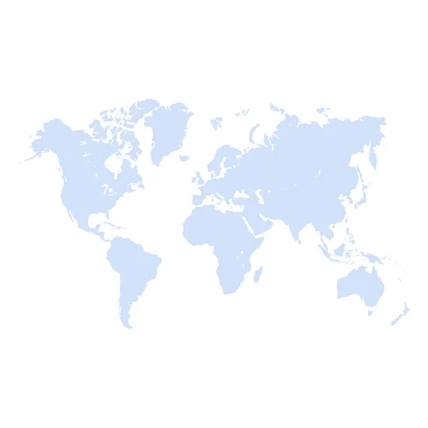 Icono Del Mapa Del Mundo Aislado Sobre Fondo Blanco Ilustración — Vector de stock