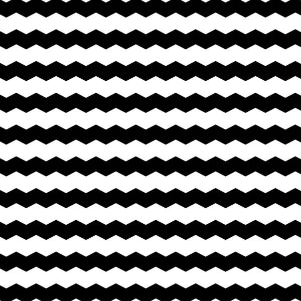 Siyah Beyaz Zigzag Arkaplan Sembol Zigzag Arkaplanı Vektör Illüstrasyonu — Stok Vektör