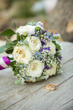 Colorful bridal bouquet