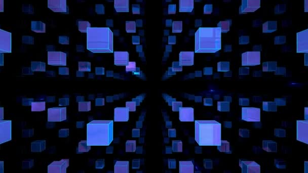 High Definition Animation Abstract Background Repeating Pattern Psychedelic Video Visual — Stock Video