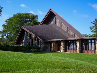 Genesee Monistary 'den Abby' nin Önü - Genesee 'den Abby - Piffard, NY - 18 Eylül 2018