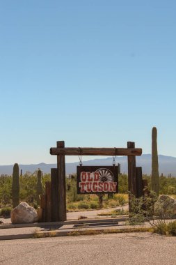 Tuscon, Arizona 'daki Tuscon Dağ Parkı' na giriş işareti