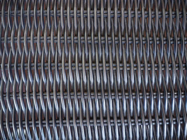 Patroon achtergrond van grijs van kunststof weefstoel. — Stockfoto