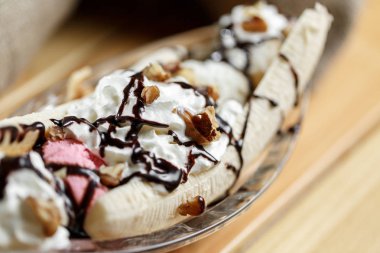 ahşap backgroung muz split