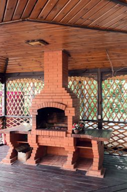 Eski Bahçe ısıtıcı. mangal barbekü için kullanılabilir