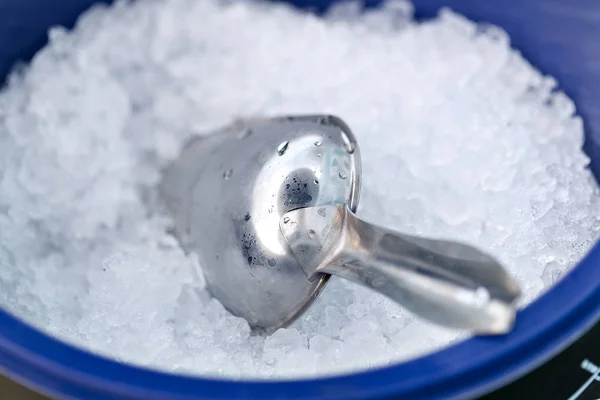 Gelo esmagado Fresco Alimentos e bebidas — Fotografia de Stock