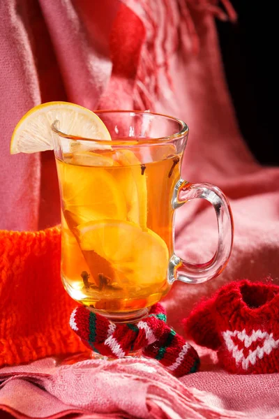 Noel arka plan çay saati. Seçici odak.