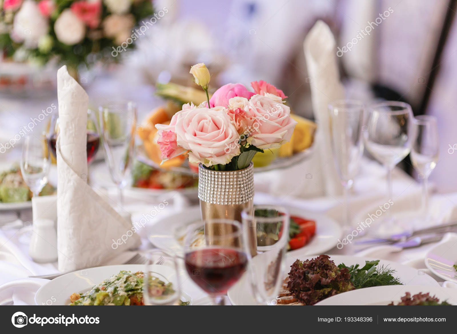 Luxury Wedding Reception In Restaurant Stylish Decor And Adorning