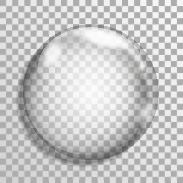 Transparentní mýdlová bublina — Stockový vektor
