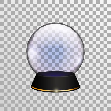 Şeffaf Kartopu Dünya veya kehanet.