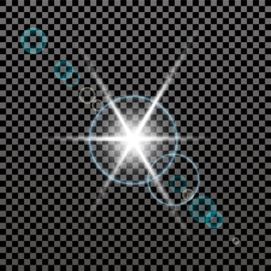 Vektör şeffaf ışık