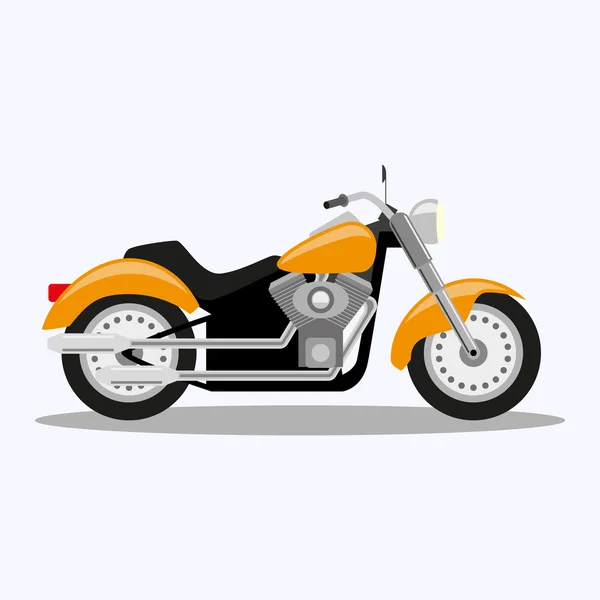 Düz stil motosiklet simgesini. Vektör çizim — Stok Vektör