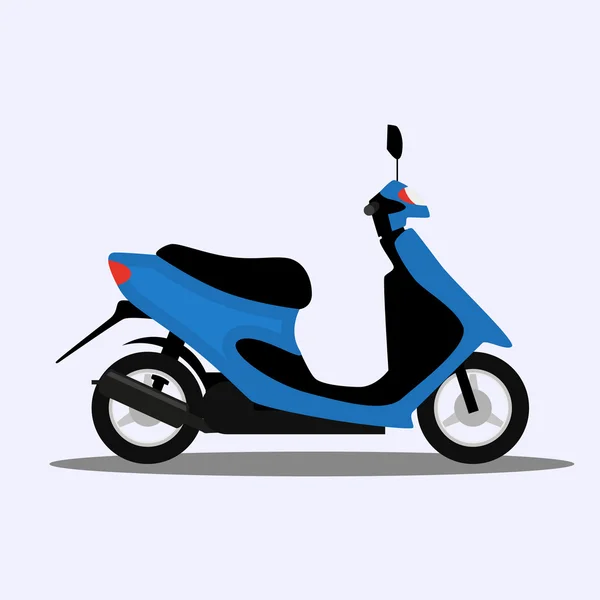 Icône de moto dans le style plat. Illustration vectorielle — Image vectorielle