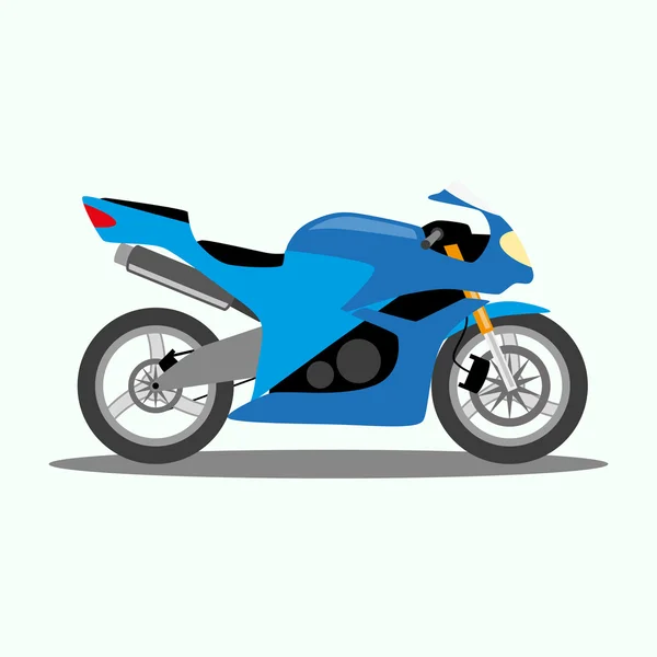 Icône de moto dans le style plat. Illustration vectorielle — Image vectorielle