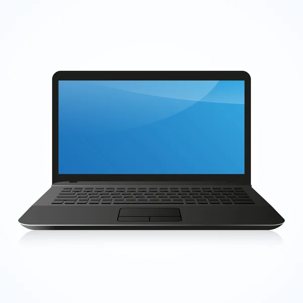 Laptop Computer PC isolated on white — Stockový vektor