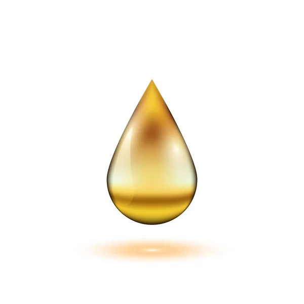 Goutte d'huile réaliste — Image vectorielle
