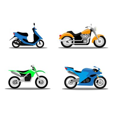 Motosikletler düz tasarım dört türleri