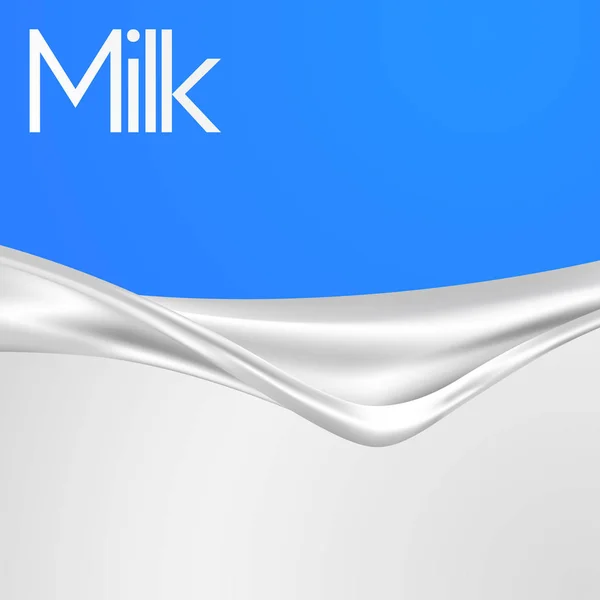 ミルクの背景。ミルク波 — ストックベクタ