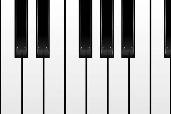 Fond de touches pour piano. Illustration vectorielle . — Image vectorielle