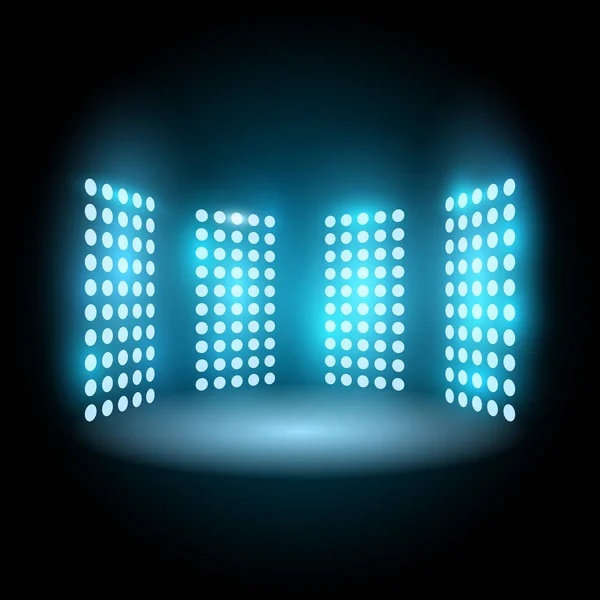 Lumière du stade, projecteur — Image vectorielle
