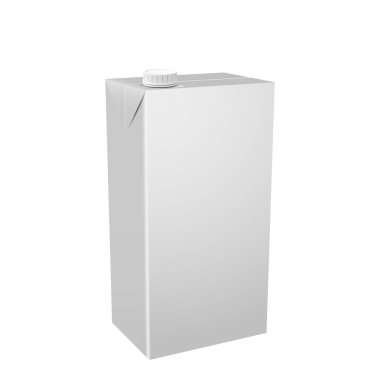 süt veya meyve suyu için 3D şablon Karton Ambalaj