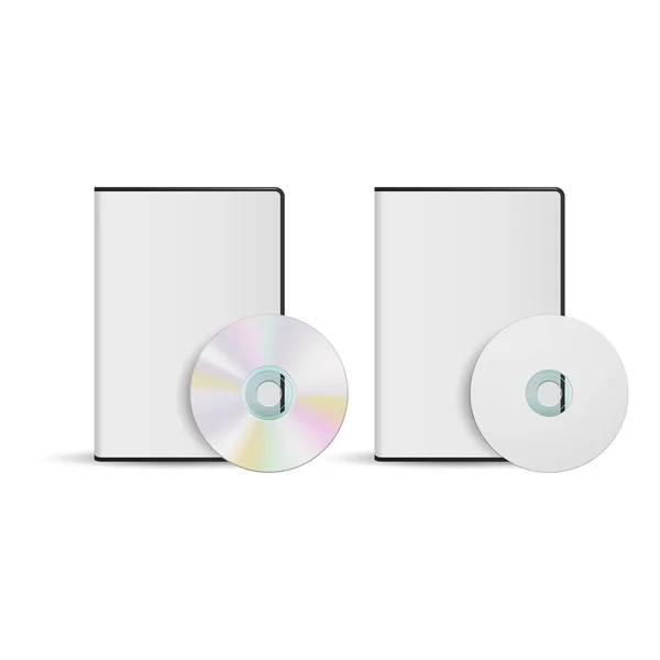 DVD disk ve kutusu şablon tasarımlarınız için vektör — Stok Vektör