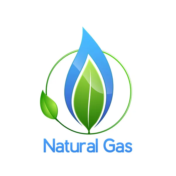 Natural gas logo — Stock Vector