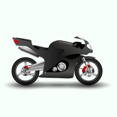 Çizgi film spor motosiklet