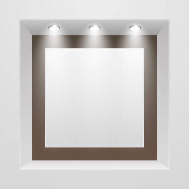 Tavan Aydınlatma, banner şablon boş mağazası