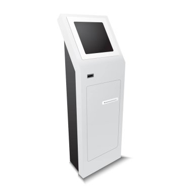 Ödeme terminal şablon, Atm tasarım, vektör