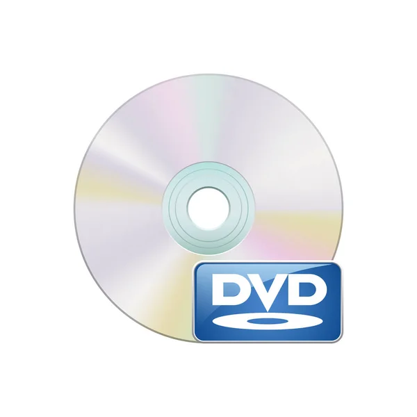 Значок диска DVD — стоковый вектор