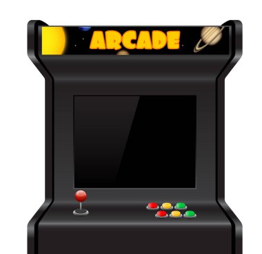 Vektör arcade makinesi