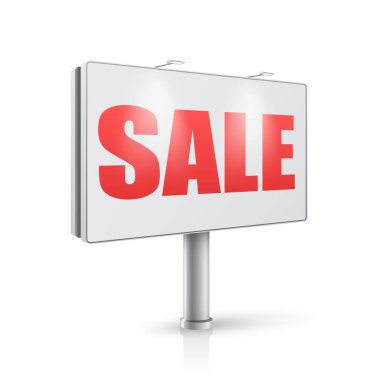 word satışı ile 3D billboard. 