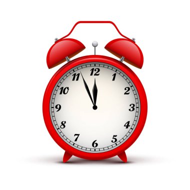 Kırmızı alarm clock, vektör çizim