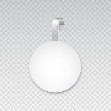 Şeffaf elemanları ile gerçekçi beyaz wobler