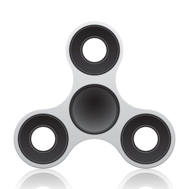 Değer değişimi, el spinner illüstrasyon, gerçekçi vektör kıpır