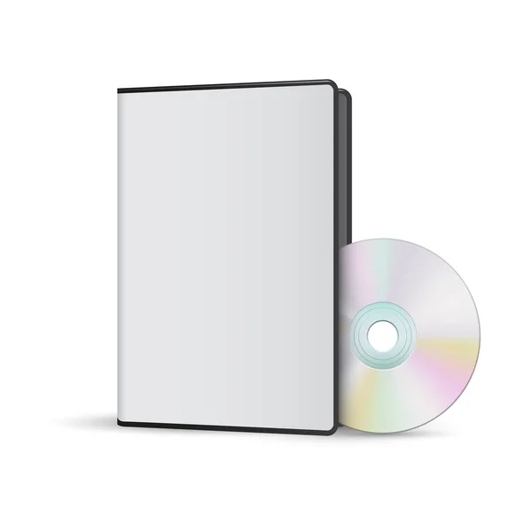 Abrir la plantilla de paquete de software dvd, vector — Archivo Imágenes Vectoriales