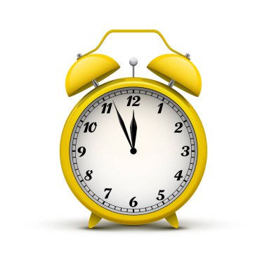 Gerçekçi eski sarı alarm saat