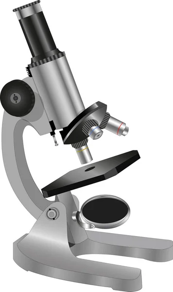 Vector realistic microscope — Stock Vector