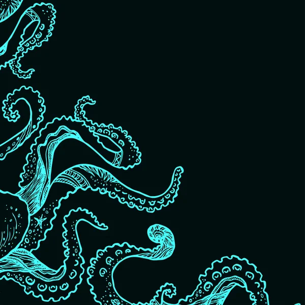 Dokunaçlar soyut şablonu. Vektör.