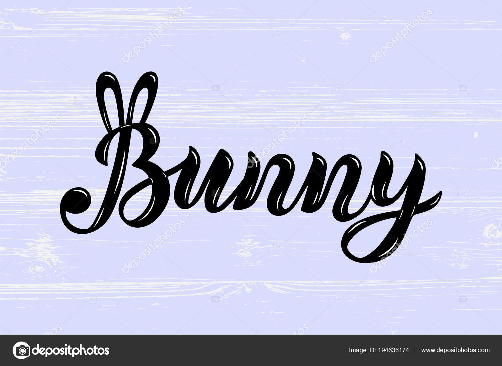 Надпись Bunny