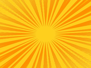 Yarı ton doku ile çizgi roman tarzı vektör arka plan