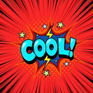 Serin çizgi roman konuşma balonu