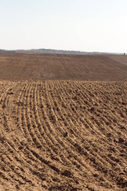 Tarıma uygun alan. Sürülmüş tarım ekilebilir arazi.