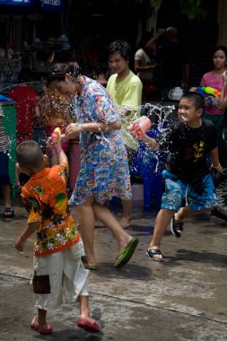 Songkran Tayland yeni yıl'ın Festivali