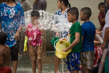 Songkran Tayland yeni yıl'ın Festivali