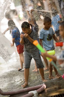 Songkran Tayland yeni yıl'ın Festivali