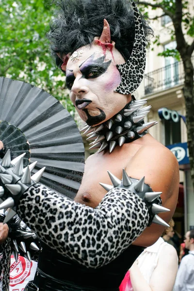 Jun 2015 Gay Pride Parade in Parijs Frankrijk. — Stockfoto